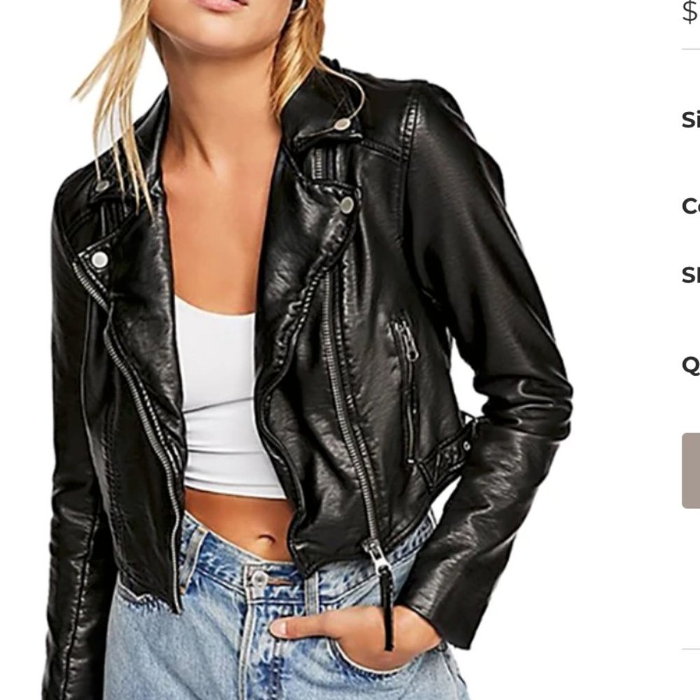 Free People Heartache Moto Jacket